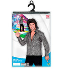 The 70S Disco Style - Silver Waves  Shirt 