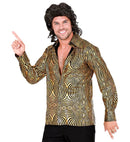 The 70S Disco Style - Golden Waves  Shirt 