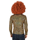 The 70S Disco Style - Golden Waves  Shirt 