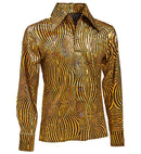 The 70S Disco Style - Golden Waves  Shirt 