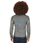 The 70S Disco Style - Silver Squares  Shirt 