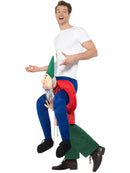 Piggyback Gnome Costume Green One Piece Suit with Mock Legs 2