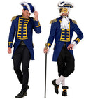 Blue Parade Coat For Man