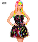 Neon Rainbow Fantasy Girl  Corset, Tutu 