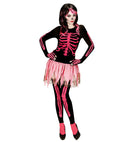 Pink Skeleton  Shirt, Pants, Tutu, Fingerless Gloves 