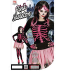 Pink Skeleton  Shirt, Pants, Tutu, Fingerless Gloves 