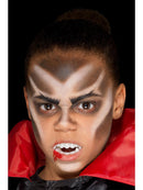 Kids Vampire Kit Aqua Face Paints Fangs Stipple Sponge and Applicator 7