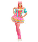 Rainbow Fantasy Girl  Corset, Tutu, Choker, Cuffs 