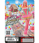 Rainbow Fantasy Girl  Corset, Tutu, Choker, Cuffs 