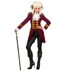 Burgundy Parade Coat For Woman