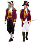 Burgundy Parade Coat For Man