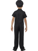 Kids New York Cop Costume Black Top Trousers and Hat 3