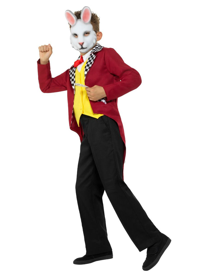White Rabbit Costume With Jacket Kids Red_5 