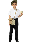 Evacuee Instant Kit Kids Green Hat Brown Bag and Ration Book 1