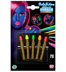 Set Of 5 Make-Up Sticks Neon - 15 G