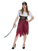 Adult Pirate Lady Costume with Dress Headscarf and Belt 1