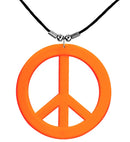 Neon Orange Hippie Necklace
