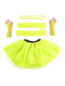 Green Tutu with Necklace Legwarmers and Fishnet Gloves 1