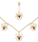 Spider Lady Set  Necklace, Earring 