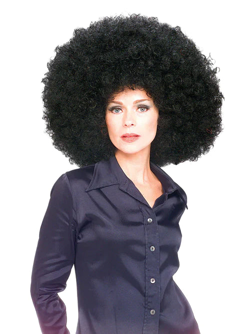 Super Afro Wig Black Curly Hair Disco Style 70s
