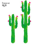 Set Of 2 Cactus H 180 And 120 Cm