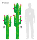 Set Of 2 Cactus H 180 And 120 Cm