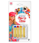 Set Of 4 Big Carnival Make-Up Sticks - 21 Ml