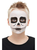 Makeup FX Kids Skeleton Kit Aqua Black Facepaint Crayon Sponge Applicator 5