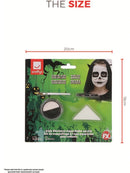 Makeup FX Kids Skeleton Kit Aqua Black Facepaint Crayon Sponge Applicator 10