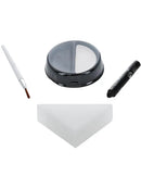 Makeup FX Kids Skeleton Kit Aqua Black Facepaint Crayon Sponge Applicator 7