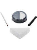 Makeup FX Kids Skeleton Kit Aqua Black Facepaint Crayon Sponge Applicator 7