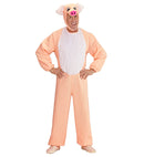 Pig  Jumpsuit, Headpiece With Mask 