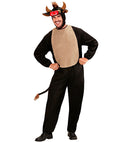 Bull  Jumpsuit With Buttocks, Headpiece With Mask 