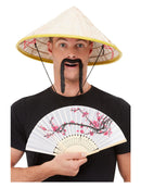 Oriental Kit Multi-Coloured Coolie Hat Tash Fan 1