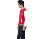 50s College Jock Letterman Jacket Adult Red White 3