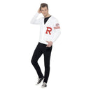 50s Grease Rydell Prep Sweater Adult White Costume Accessory 1