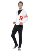 50s Grease Rydell Prep Sweater Adult White Costume Accessory 2