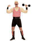 Strong Man  Muscle Shirt, Tank Top, Shorts, Belt, Cuffs, Leg Pieces, Dumbbell 