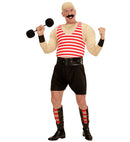 Strong Man  Muscle Shirt, Tank Top, Shorts, Belt, Cuffs, Leg Pieces, Dumbbell 