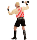 Strong Man  Muscle Shirt, Tank Top, Shorts, Belt, Cuffs, Leg Pieces, Dumbbell 