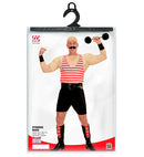 Strong Man  Muscle Shirt, Tank Top, Shorts, Belt, Cuffs, Leg Pieces, Dumbbell 