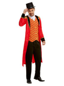Ringmaster Costume Adult Red Jacket Mock Shirt Trousers Deluxe Circus Outfit 2