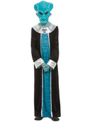 Alien Costume Child Blue Robe and Mask 2
