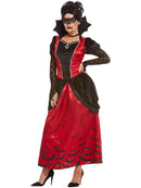 Gothic Vampiress Costume Adult Black and Red Dress and Black Eyemask 2