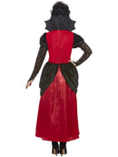 Gothic Vampiress Costume Adult Black and Red Dress and Black Eyemask 3