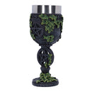 Aged Wiccan Pentagram Goblet 19.5cm 3