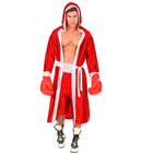Boxeur Red  Hoodedcape With Belt, Shorts 