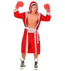 Boxeur Red  Hoodedcape With Belt, Shorts 