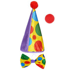 Clown Dress-Up Set  Hat, Bowtie, Nose 