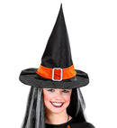 Witch Hat With Orange Band And Buckle